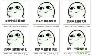 微笑中透露着系列表情包