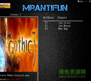 哥特王朝3三项修改器 v1.6.0 风灵月影中文