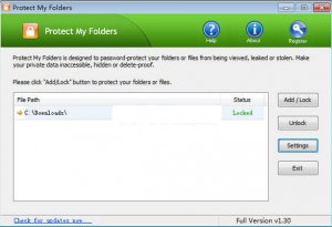 目录加密隐藏工具(Top Password Protect My Folders)