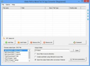 PDF文件转换工具(Okdo Pdf to Word Txt Tif Jpg Converter)